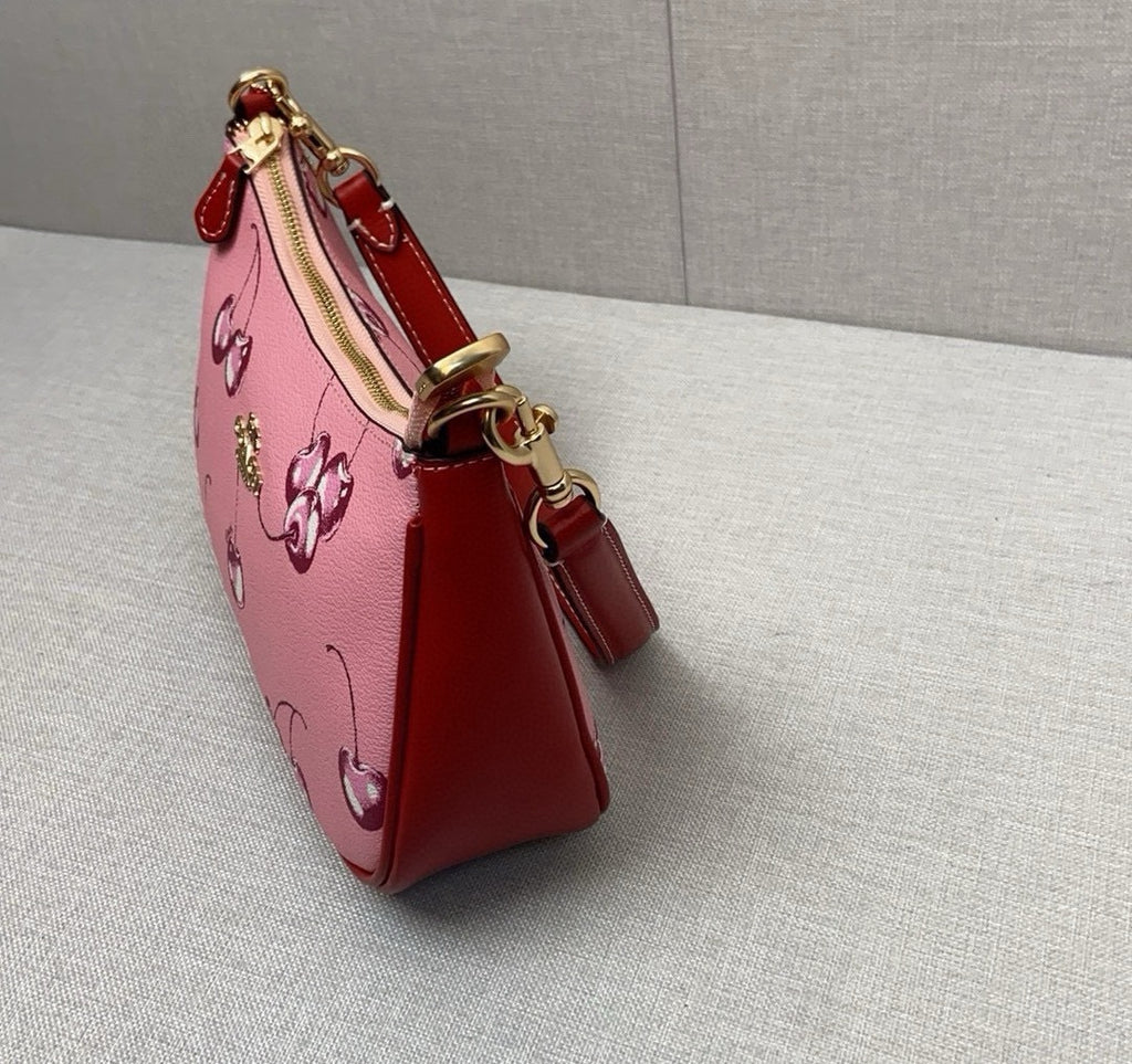 Découvrez le Sac Coach CB2909, un modèle élégant avec un motif unique de cerises rouges.