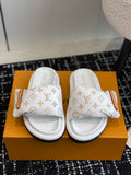 Sandales Louis Vuitton Pool Pillow Comfort Mule Monogram Blanc