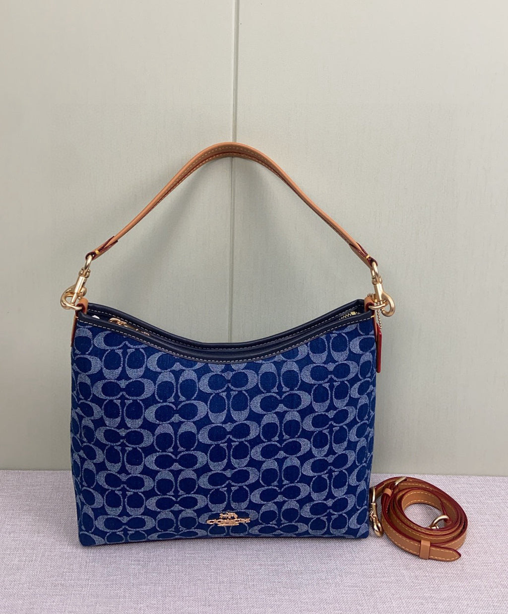 sac hobo en denim Coach