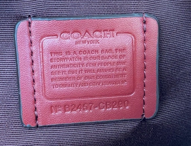 Découvrez le Sac Coach CB2909, un modèle élégant avec un motif unique de cerises rouges.