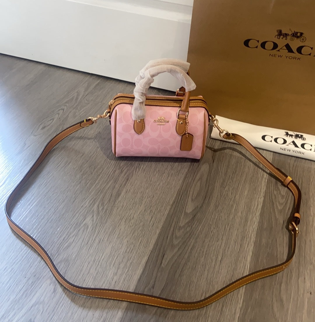 Mini sac bandoulière Rowan en toile exclusive unie