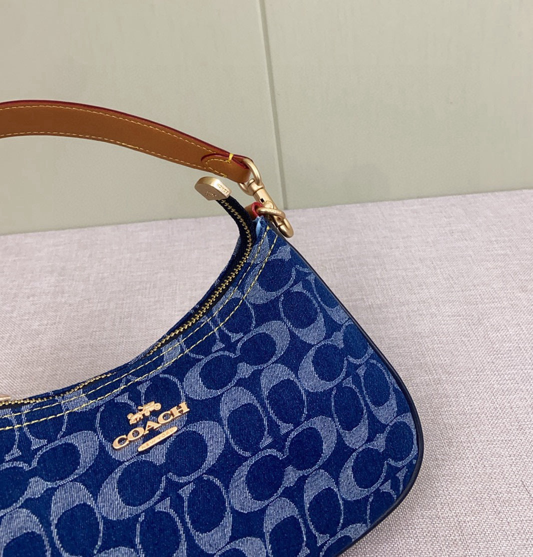 Le Coach Teri Shoulder Bag bleu et violet