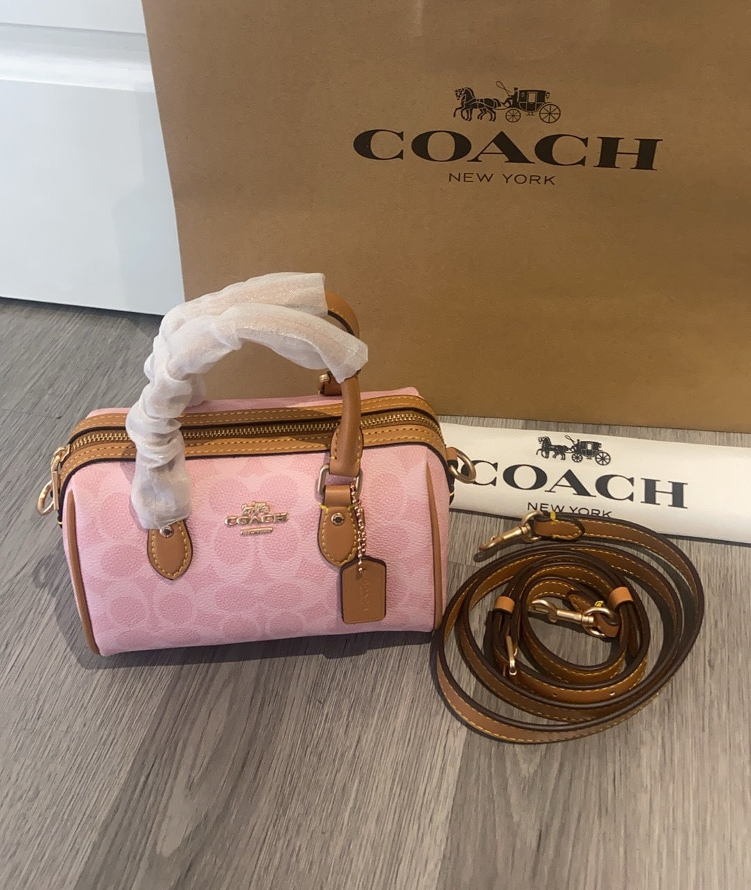 Mini sac bandoulière Rowan en toile exclusive unie
