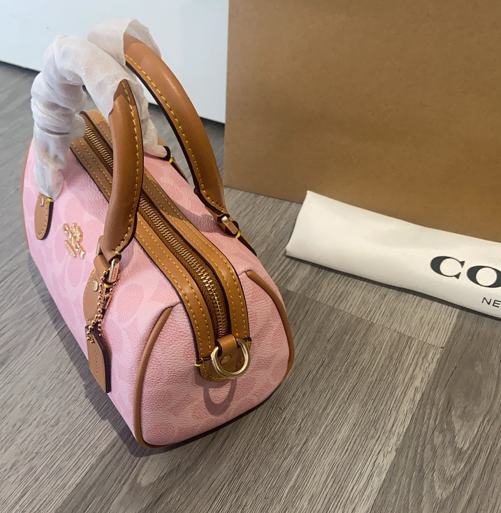 Mini sac bandoulière Rowan en toile exclusive unie