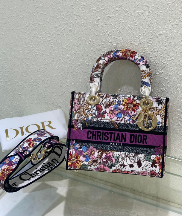 Sac Lady Dior Fleuri Large – Édition Botanique