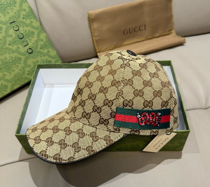 Gucci – Casquette GG Canvas Web Snake