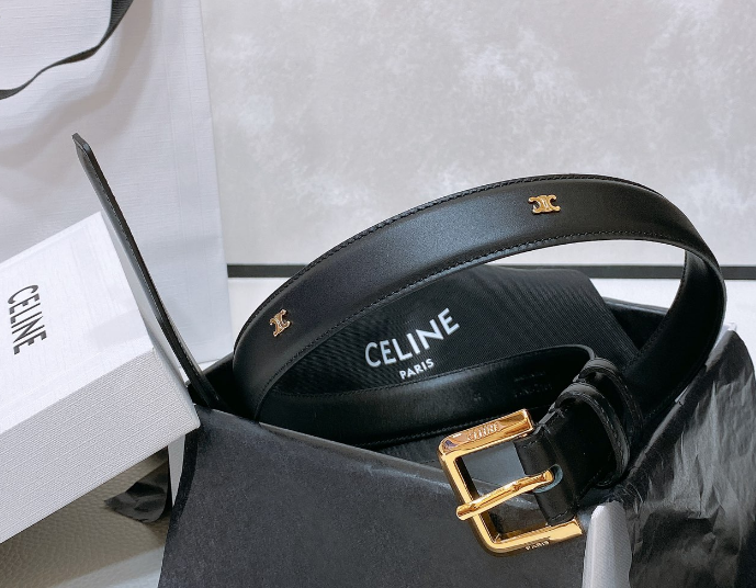 Ceinture Celine Classique Surpiqûres Contrastées