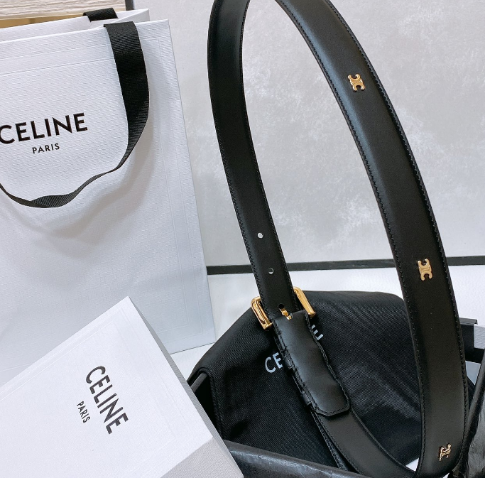 Ceinture Celine Classique Surpiqûres Contrastées