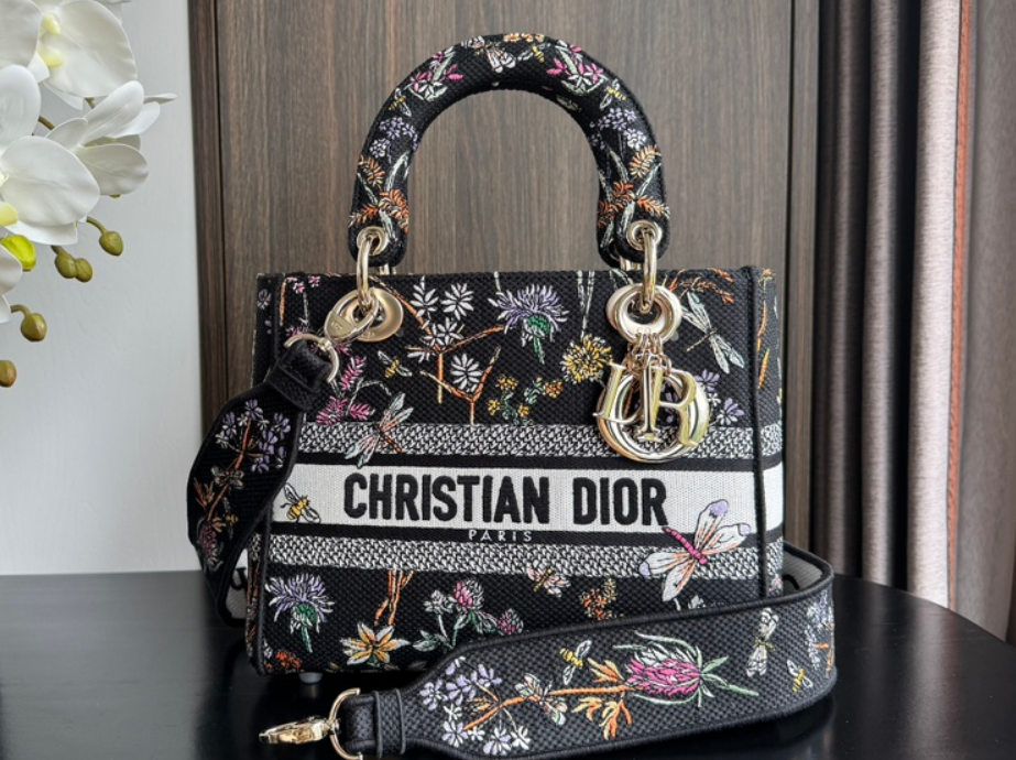 Sac Lady Dior Fleuri Large – Édition Botanique