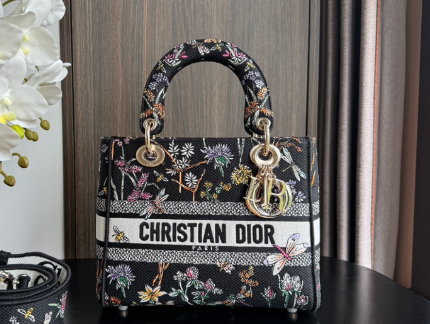 Sac Lady Dior Fleuri Large – Édition Botanique