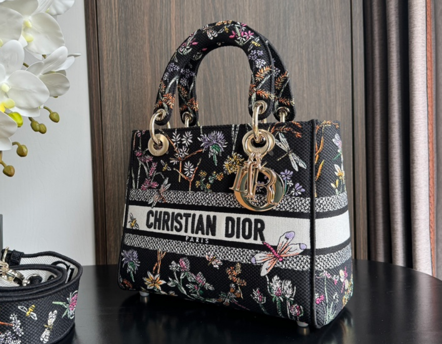 Sac Lady Dior Fleuri Large – Édition Botanique