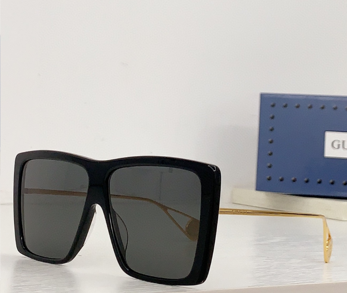 Lunettes de soleil Gucci Oversize Square Signature Métal