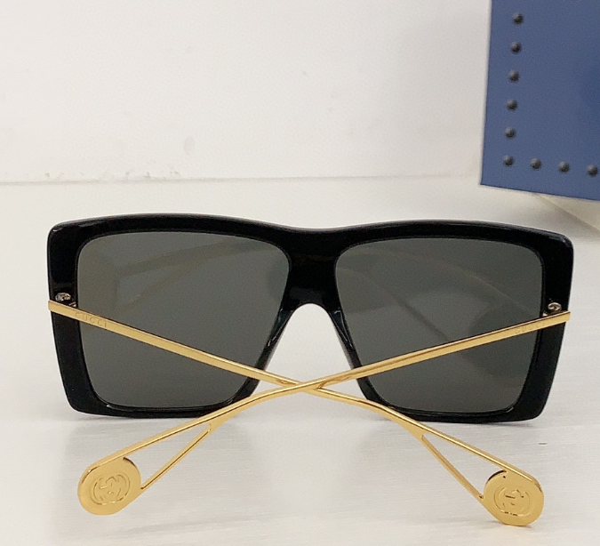 Lunettes de soleil Gucci Oversize Square Signature Métal