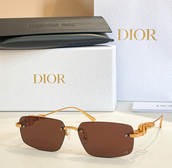 Dior – Lunettes de soleil Rectangular Rimless Signature