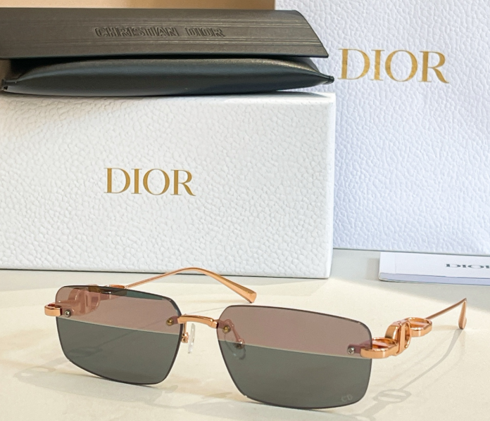 Dior – Lunettes de soleil Rectangular Rimless Signature