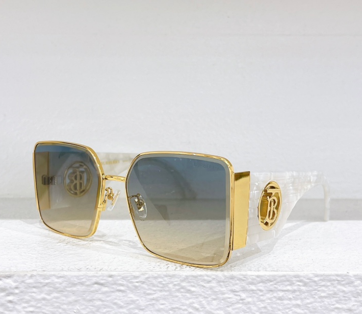 Burberry – Lunettes de soleil Square Metal Signature