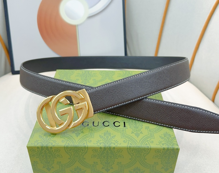 Ceinture Gucci Interlocking G Cuir Structuré
