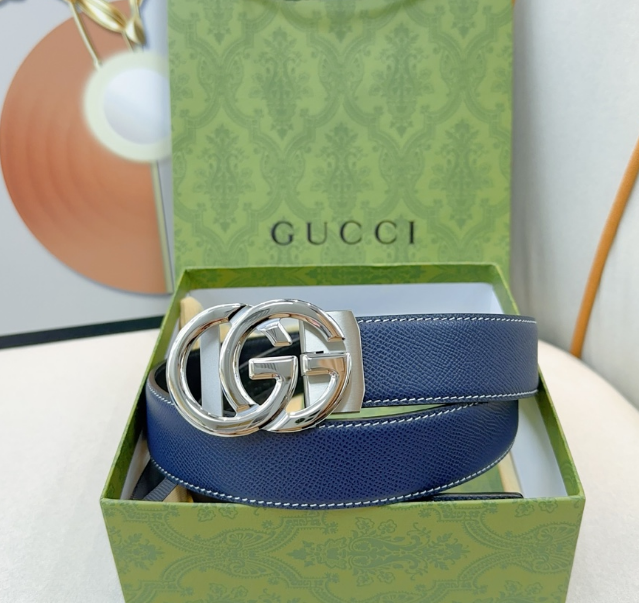 Ceinture Gucci Interlocking G Cuir Structuré