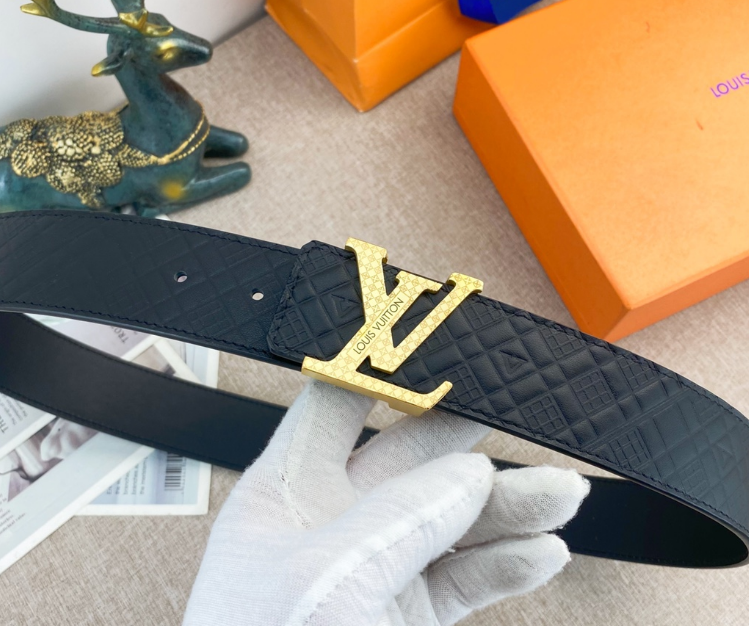 Ceinture Louis Vuitton LV Initiales Damier Texturé
