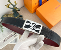Ceinture Louis Vuitton LV Plaque Signature Texturée