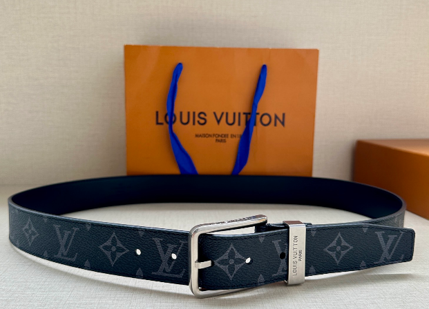 Ceinture Louis Vuitton Cuir Embossé Monogram Classique