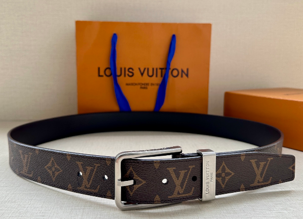 Ceinture Louis Vuitton Cuir Embossé Monogram Classique