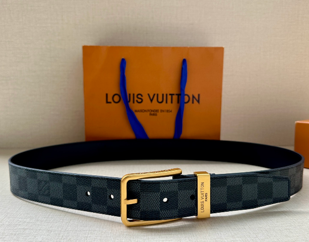 Ceinture Louis Vuitton Cuir Embossé Monogram Classique