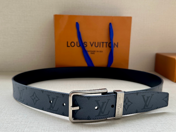 Ceinture Louis Vuitton Cuir Embossé Monogram Classique