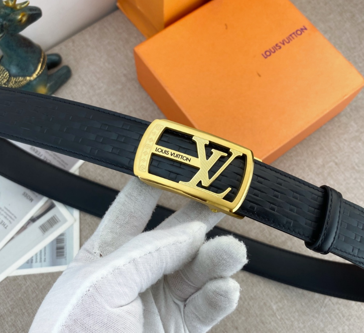 Ceinture Louis Vuitton LV Plaque Tressage Signature