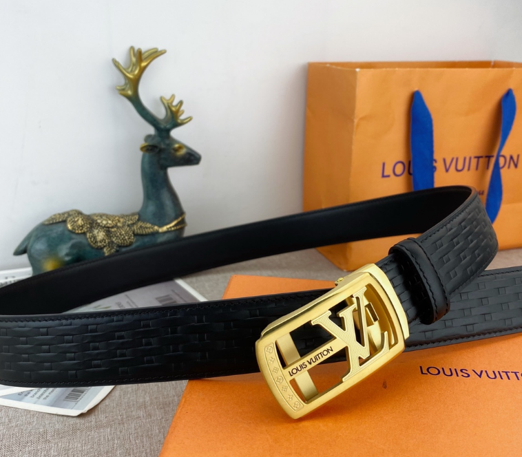 Ceinture Louis Vuitton LV Plaque Tressage Signature