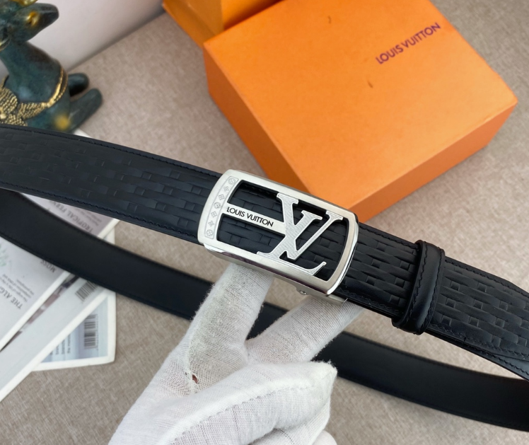 Ceinture Louis Vuitton LV Plaque Tressage Signature