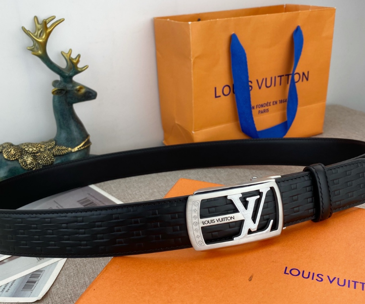 Ceinture Louis Vuitton LV Plaque Tressage Signature