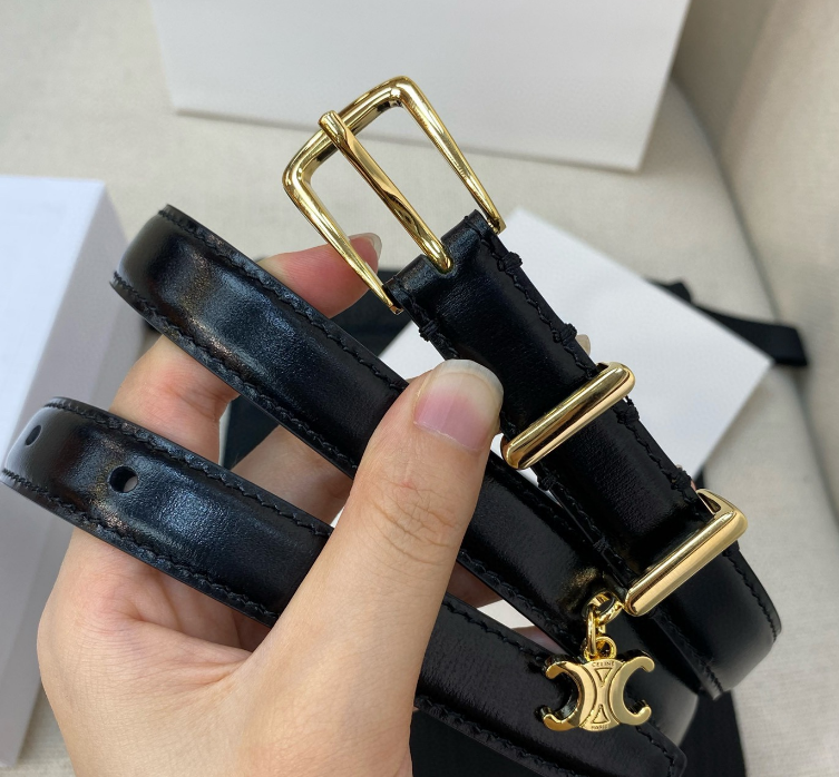 Ceinture Celine Triomphe Classique Cuir Lisse