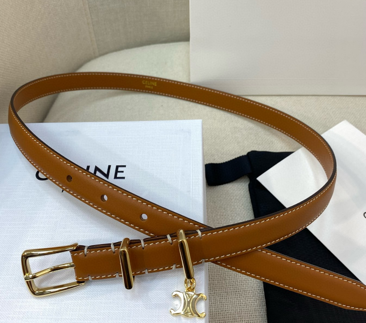 Ceinture Celine Triomphe Classique Cuir Lisse