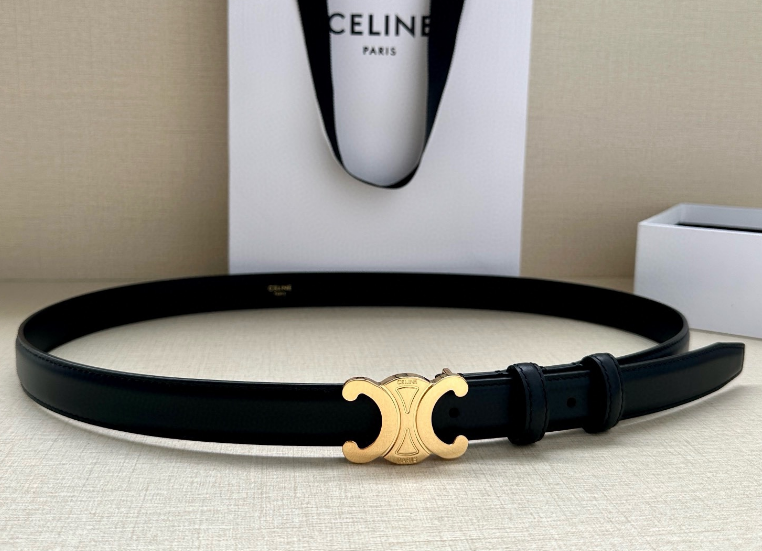 Ceinture Celine Triomphe Classique Cuir Lisse Signature
