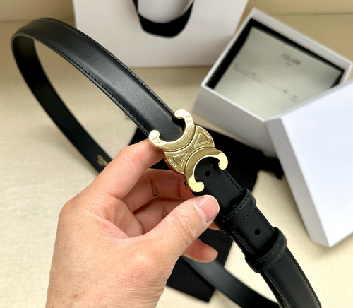 Ceinture Celine Triomphe Classique Cuir Lisse Signature