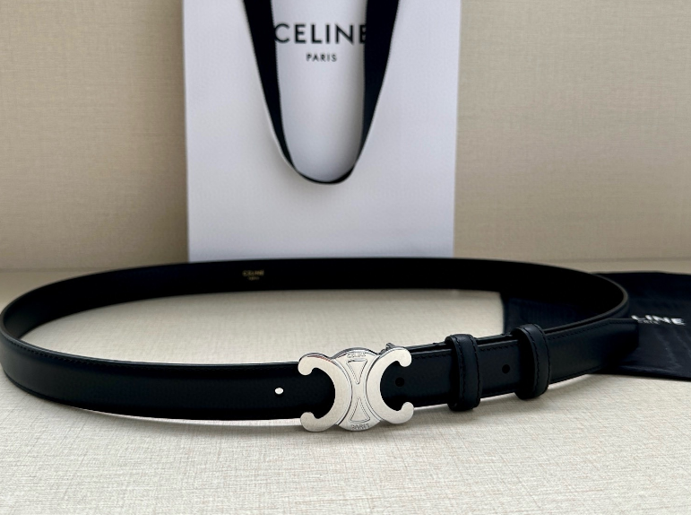 Ceinture Celine Triomphe Classique Cuir Lisse Signature