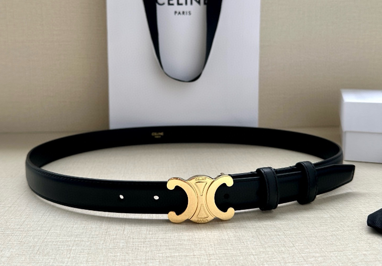 Ceinture Celine Triomphe Classique Cuir Lisse Signature