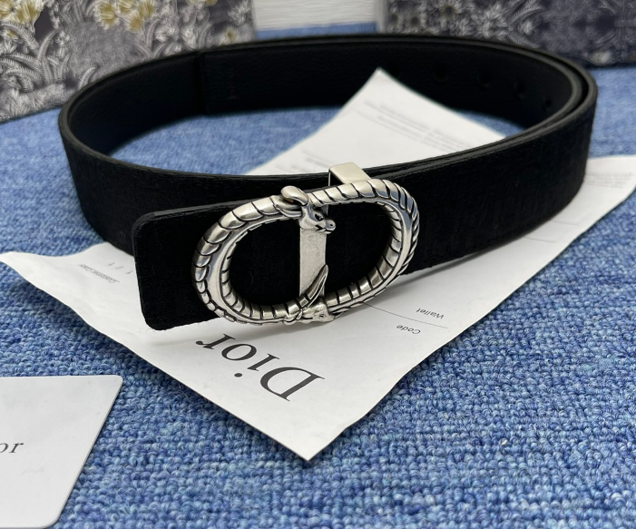 Ceinture Dior Saddle Monogram Boucle Double Anneau