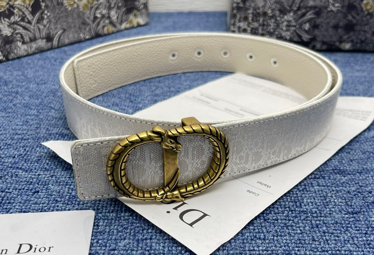 Ceinture Dior Saddle Monogram Boucle Double Anneau