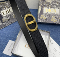 Ceinture Dior Saddle Monogram Boucle Double Anneau