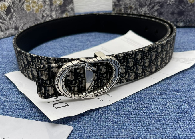 Ceinture Dior Saddle Monogram Boucle Double Anneau