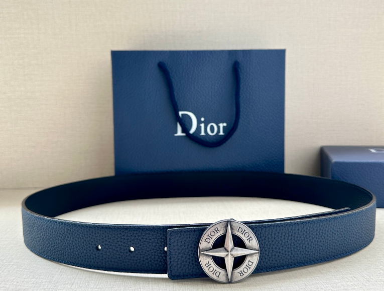 Ceinture Dior Oblique Boucle Médaillon Signature