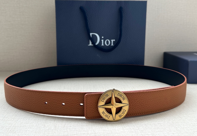 Ceinture Dior Oblique Boucle Médaillon Signature