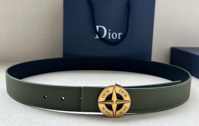 Ceinture Dior Oblique Boucle Médaillon Signature