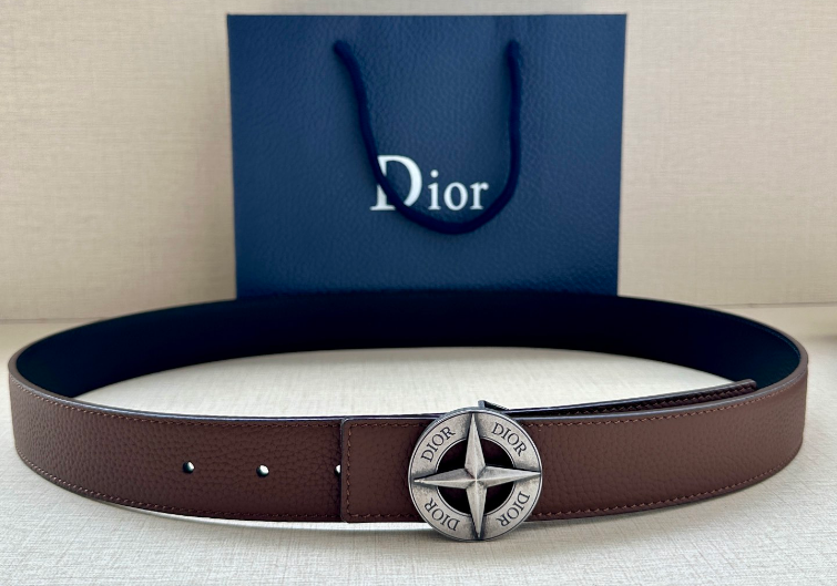 Ceinture Dior Oblique Boucle Médaillon Signature