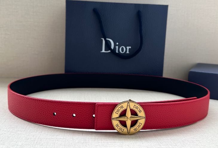 Ceinture Dior Oblique Boucle Médaillon Signature