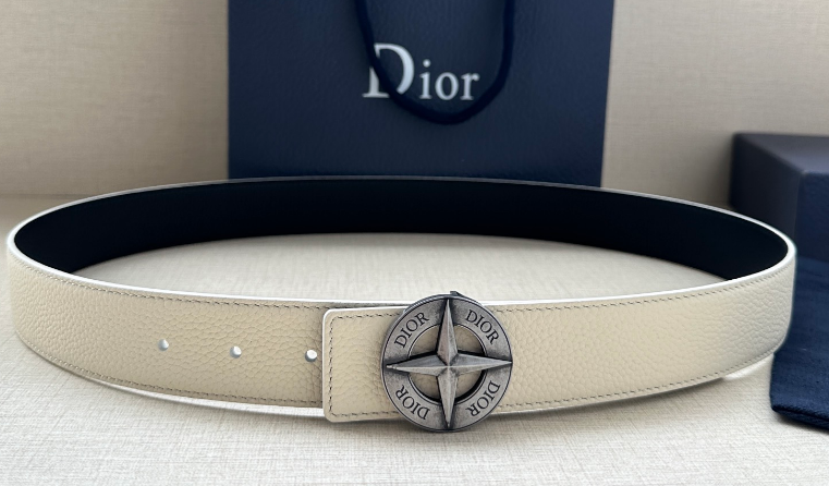 Ceinture Dior Oblique Boucle Médaillon Signature