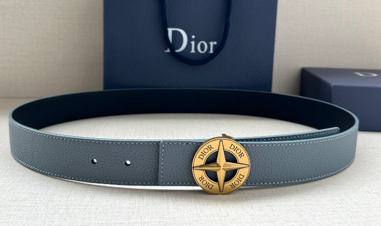 Ceinture Dior Oblique Boucle Médaillon Signature