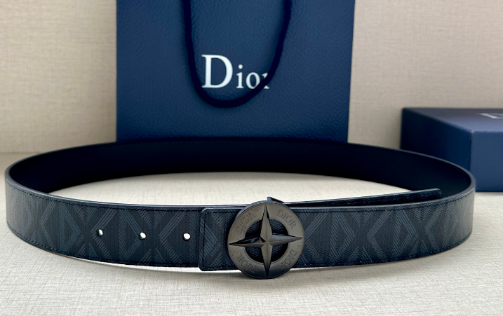 Ceinture Dior Oblique Boucle Médaillon Signature